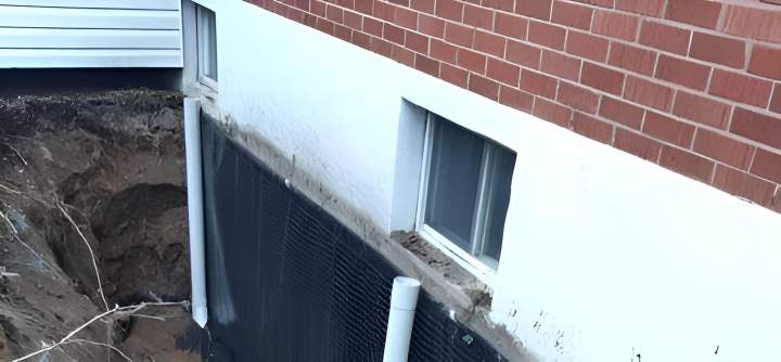 Installation drain français Daveluyville